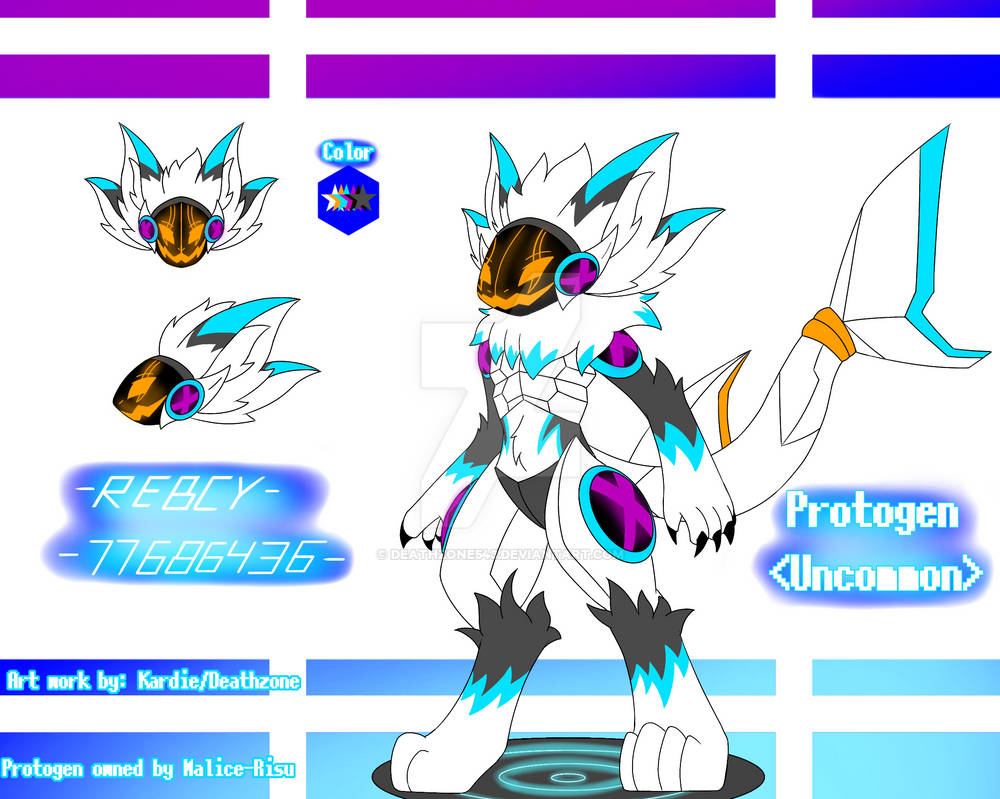 First protogen fursona by DeathZone543 on DeviantArt