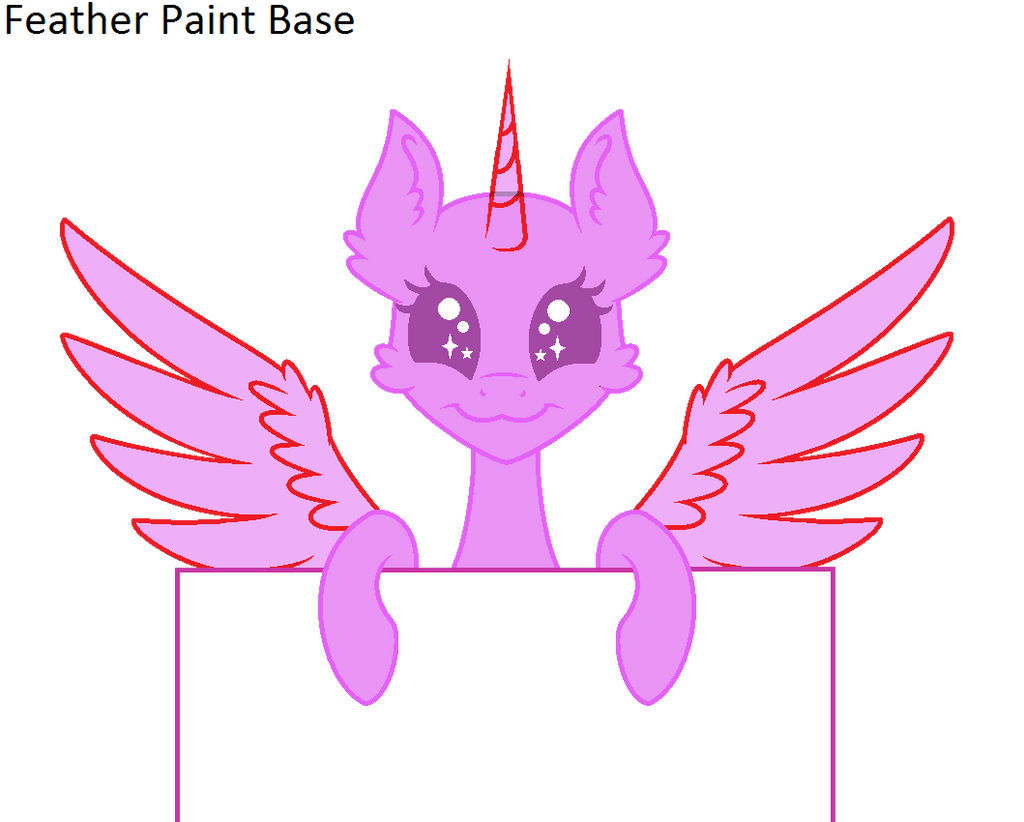 MLP Base Feather Paint Chibi by lorenacarrizo18 on DeviantArt