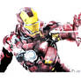 Iron Man pen drawing