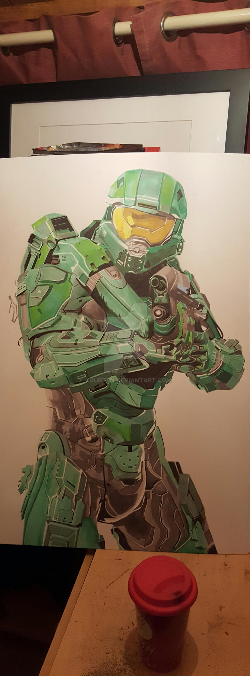 Master Chief Ink Master chief halo promarker drawing by courten on DeviantArt