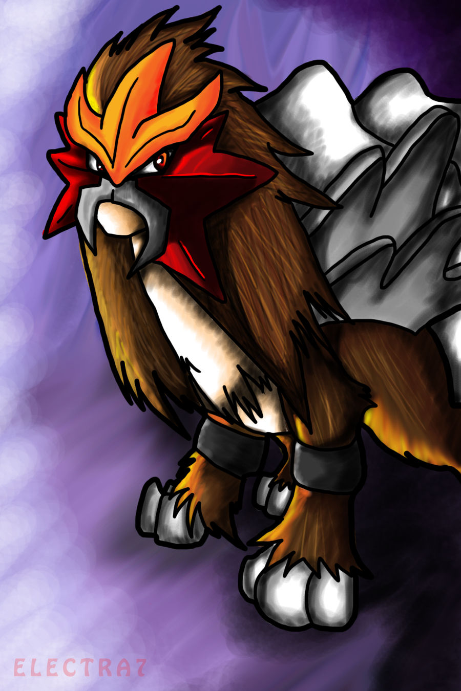 Entei Lab Version +Entei+ by Dragnoodlez on DeviantArt