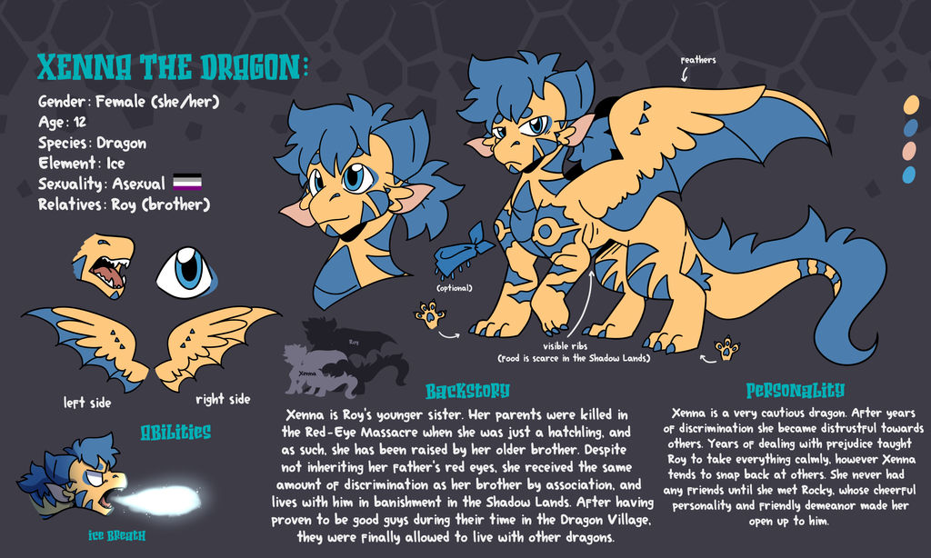 Xenna Rts Xenna reference sheet 2023 by Dragnoodlez on DeviantArt