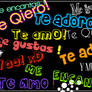 Te quiero te amo te adoro etc