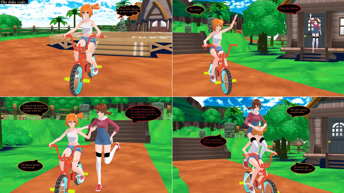 Pokemon Ride Pokemon : Girls Bike ride in Alola 1 by Shoushou13 on DeviantArt