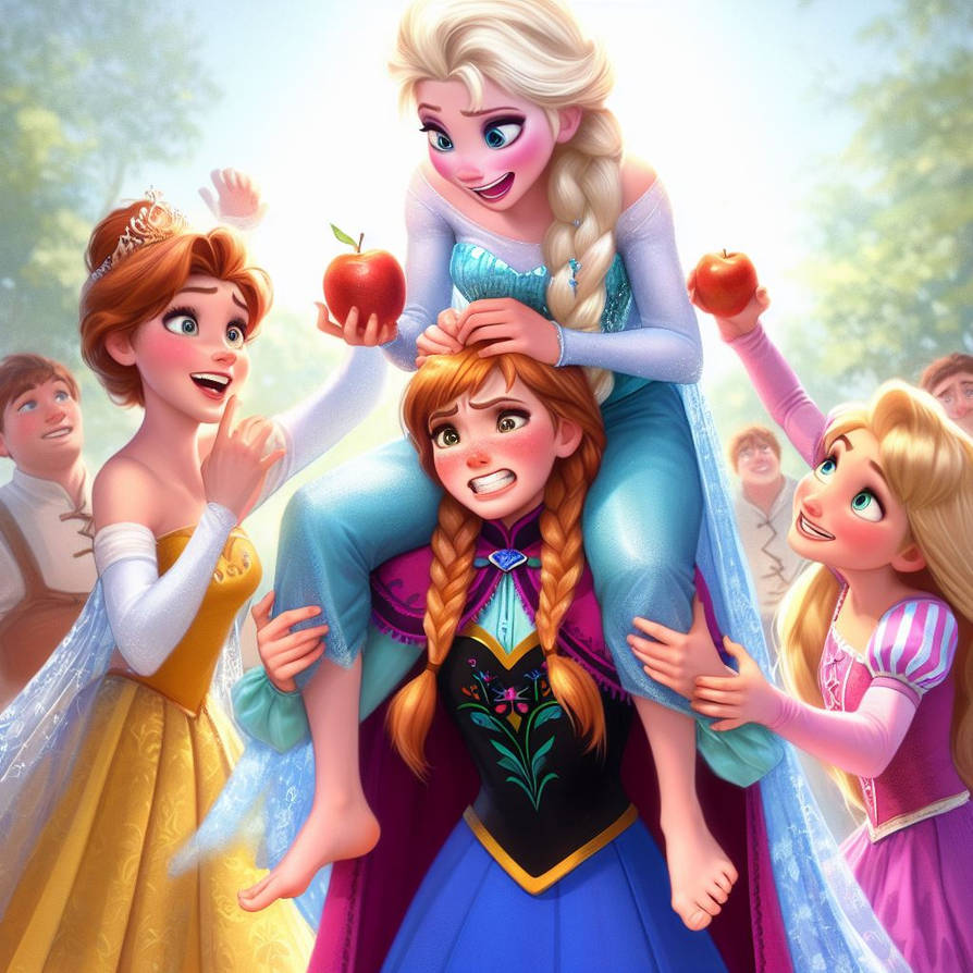 Frozen Anna And Elsa Shoulder Ride By Shoushou13 On DeviantArt frozen-anna-and-elsa-shoulder-ride-by-shoushou13-on-deviantart
