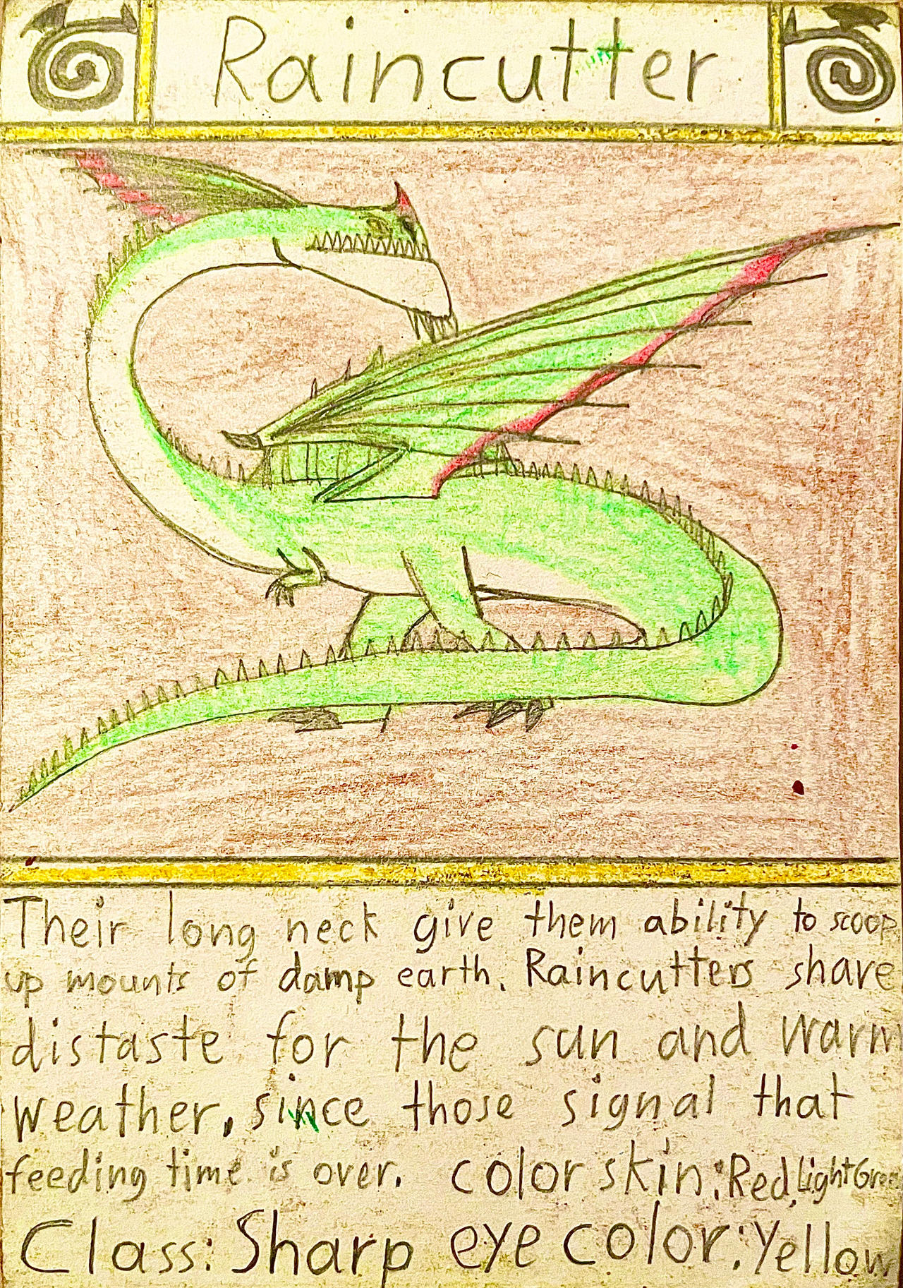 Rain Cutter Dragon Cards #24 Raincutter by Gustthank on DeviantArt