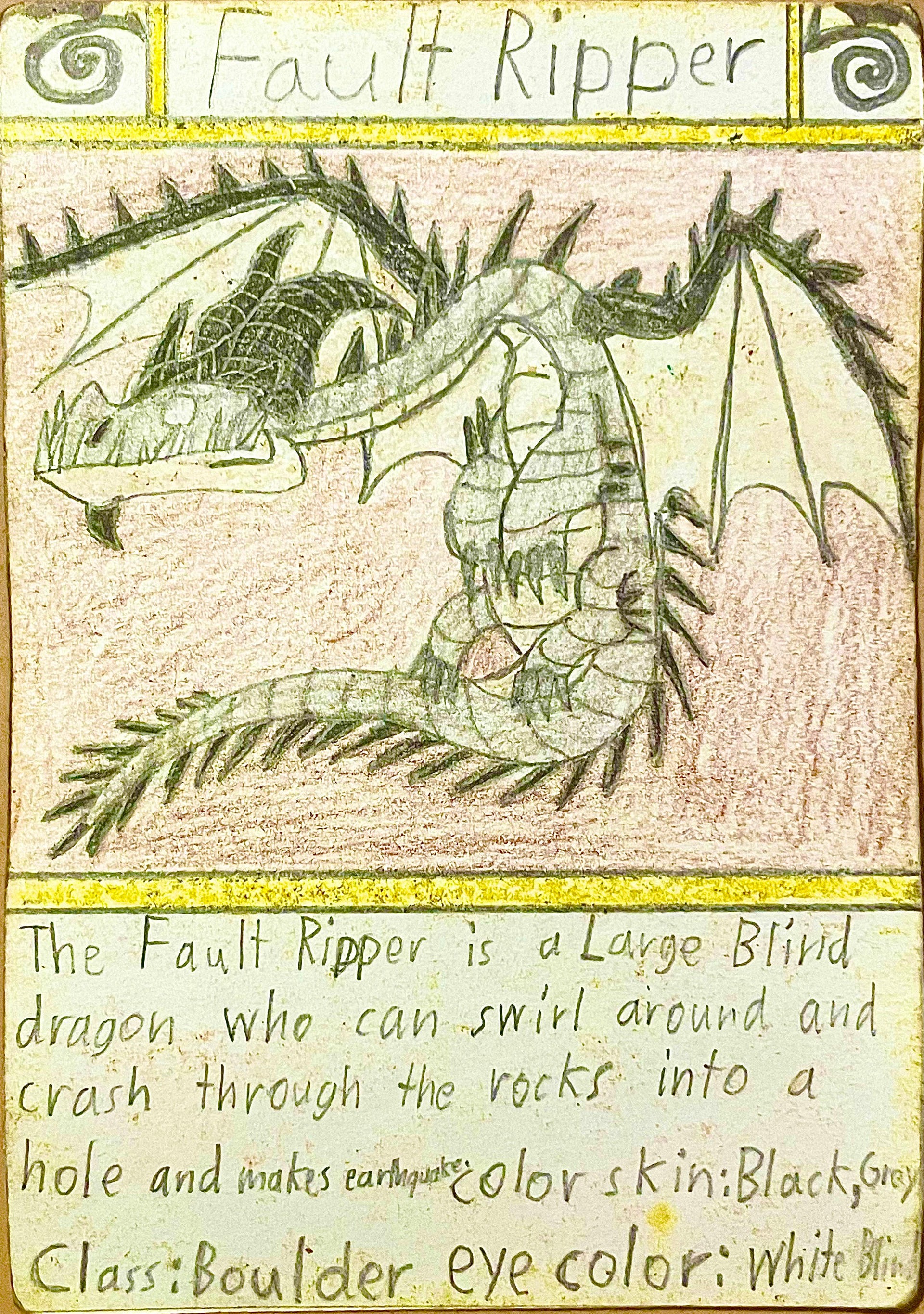 Dragon Cards #70 Fault Ripper by Gustthank on DeviantArt