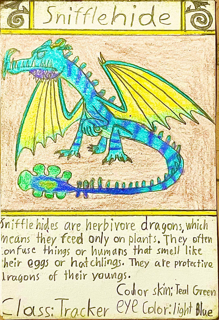 Snifflehide Dragon Cards #76 Snifflehide by Gustthank on DeviantArt