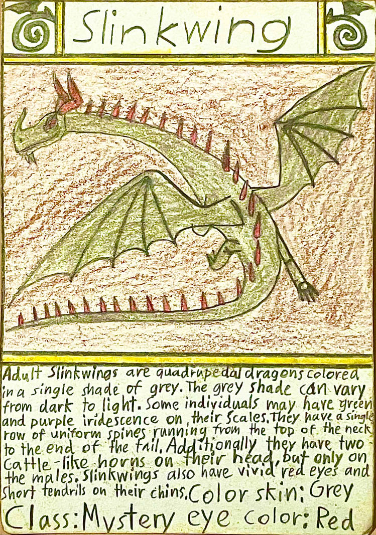 Dragon Cards #92 Slinkwing by Gustthank on DeviantArt