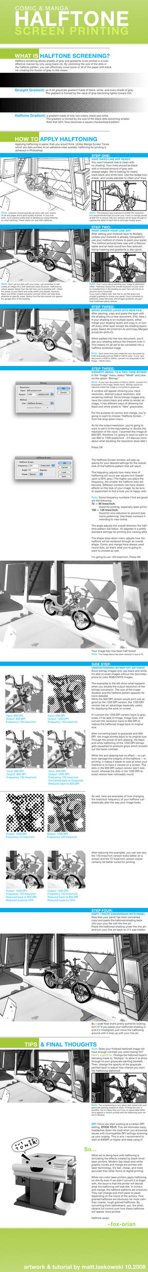 COMIC+MANGA Bitmap Halftoning by fox-orian