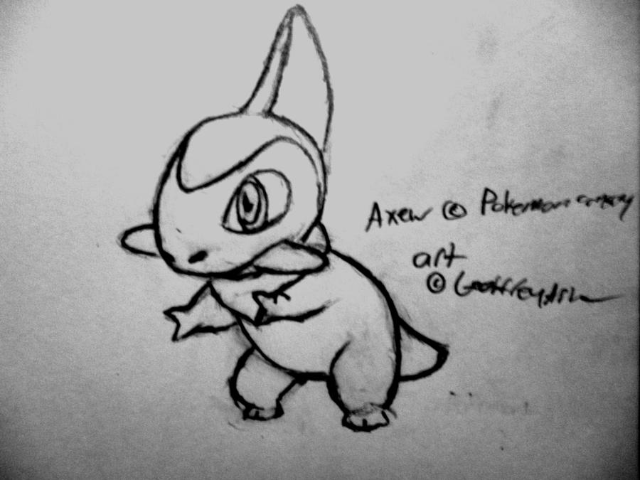 Axewchao Rito Deviantart Axew sketch by OmniGeoff on DeviantArt