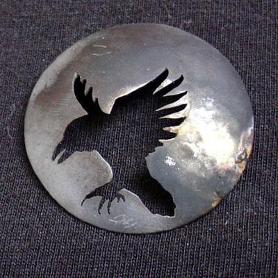 Crow Dome Brooch