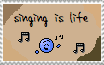 Singing is Life Stamp