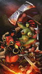 Red Sonja and Xena: She-Hulks by AfizethArt