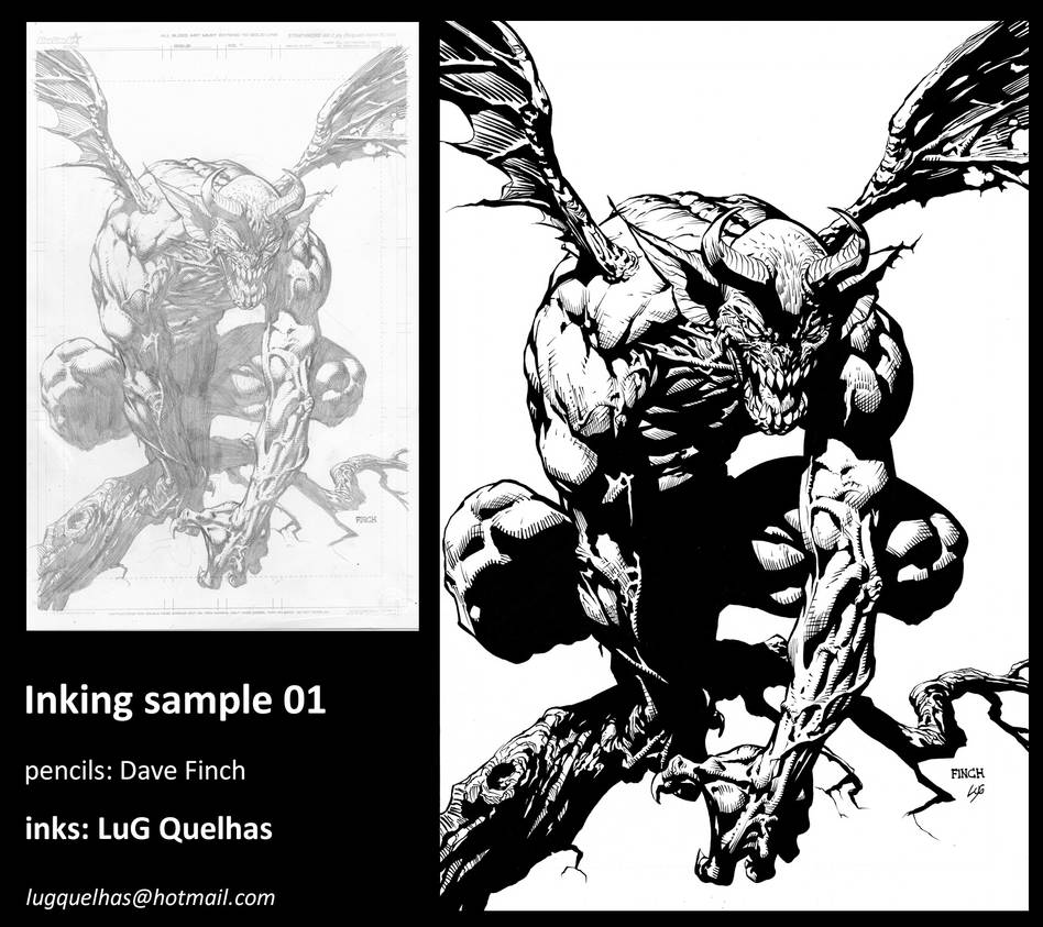 Inking Sample 01 by lugquelhas on DeviantArt