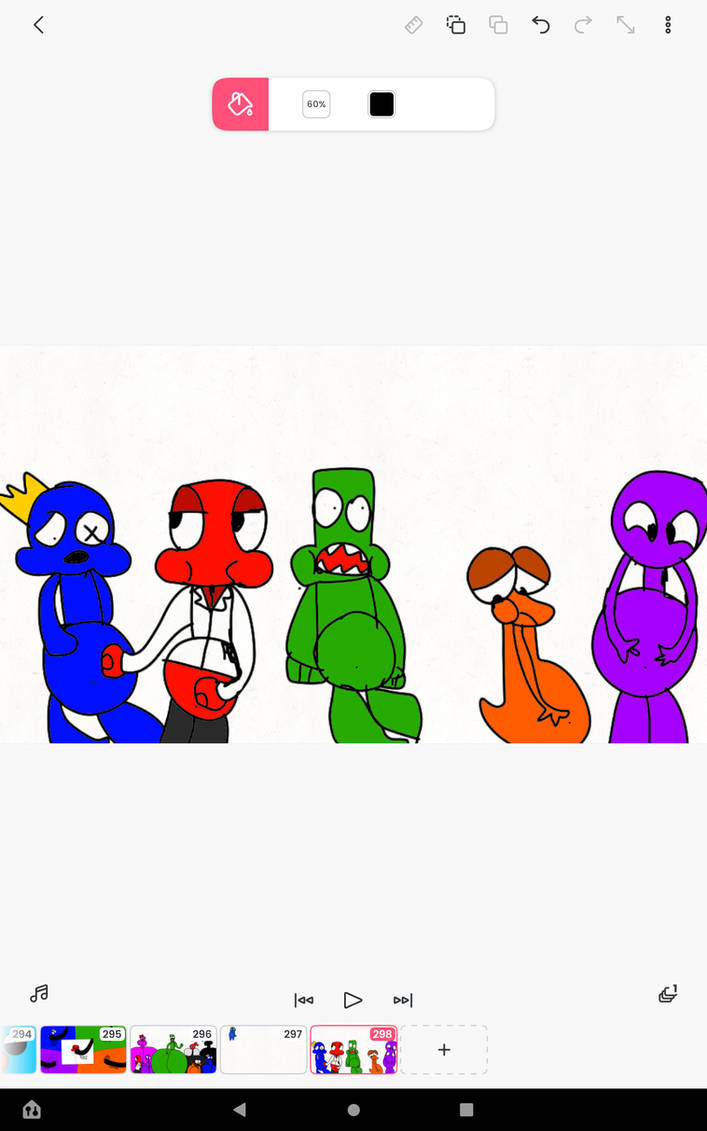 Gametoons red and green big fat for eating pizza by rainbowfriends37437 on DeviantArt