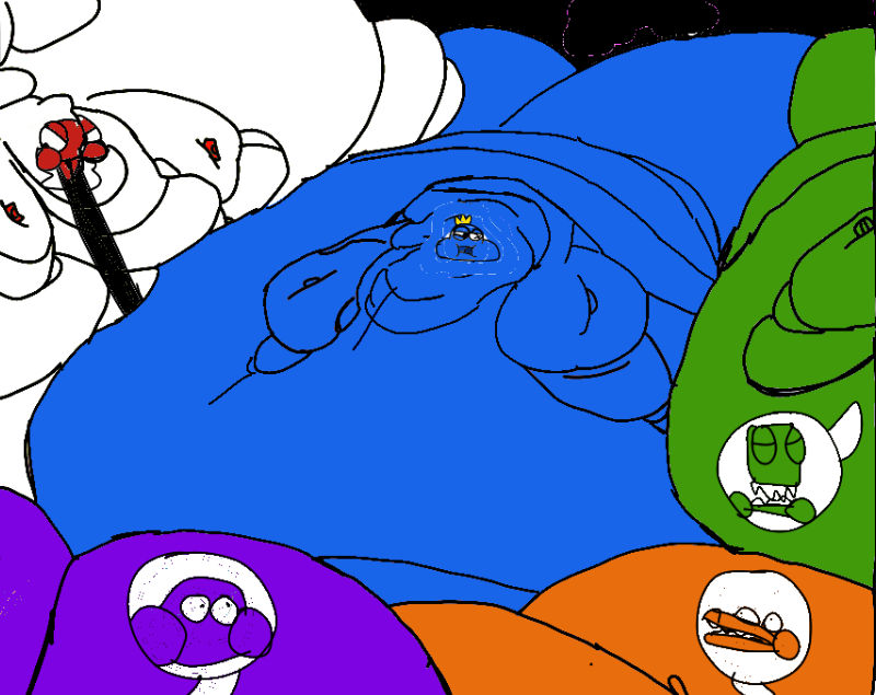 Why Orange is so FAT? // rainbow friends animation // 