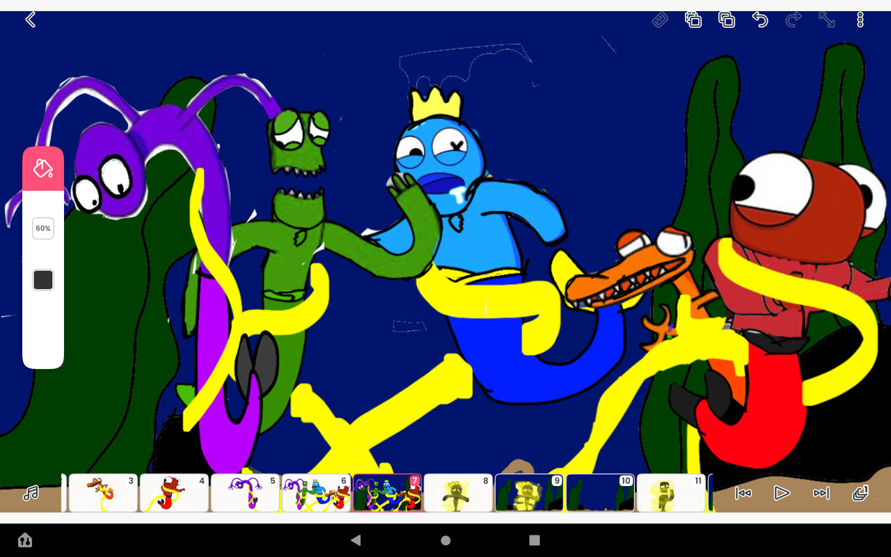 Rainbow friends become a polyp(the little mermaid) by ...