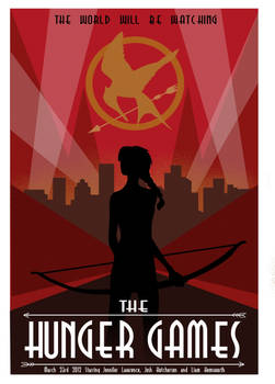 The Hunger Games- Art Deco Vector Concept Poster