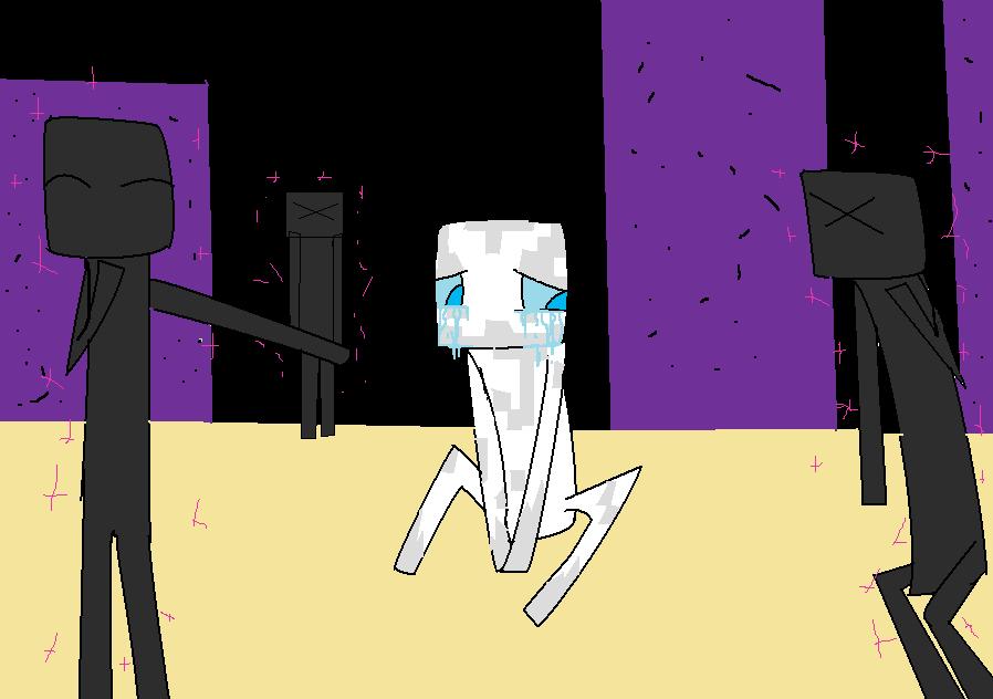 The white Enderman