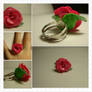 Beauty and the beast Rose Ring