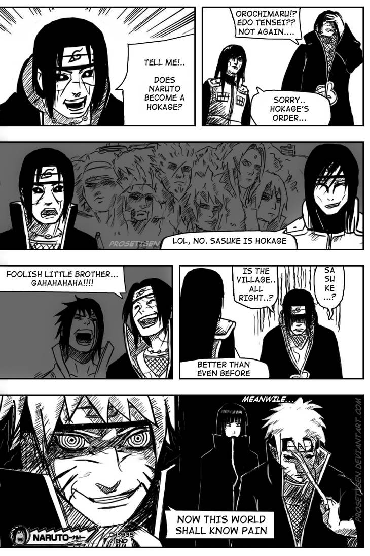 images This World Shall Know Pain Manga Panel naruto 935 manga 631 parody by