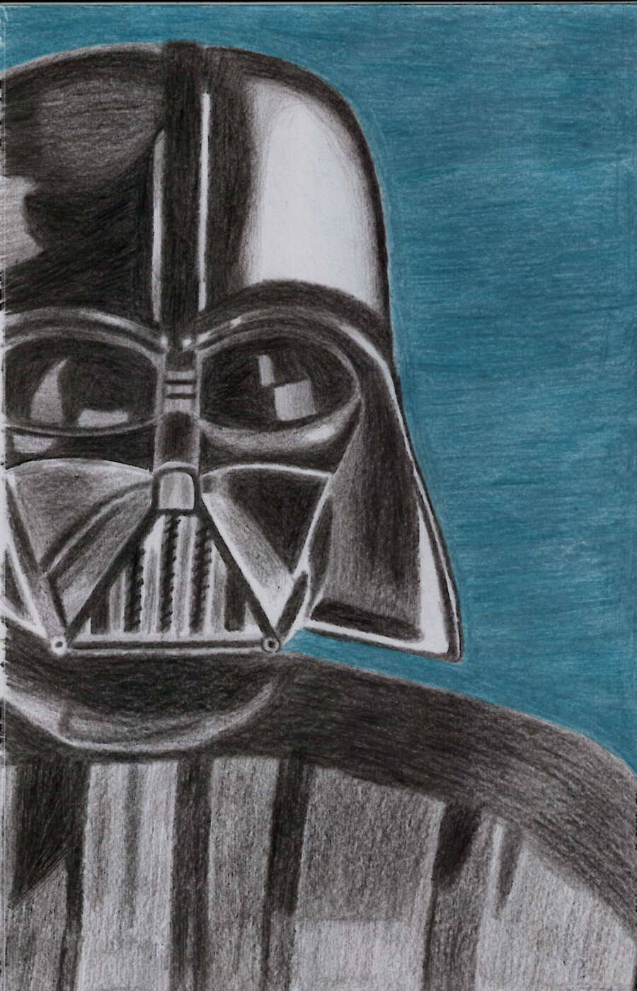 Colour pencil Vader