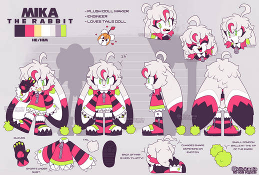 [OC] Mika the Rabbit REF