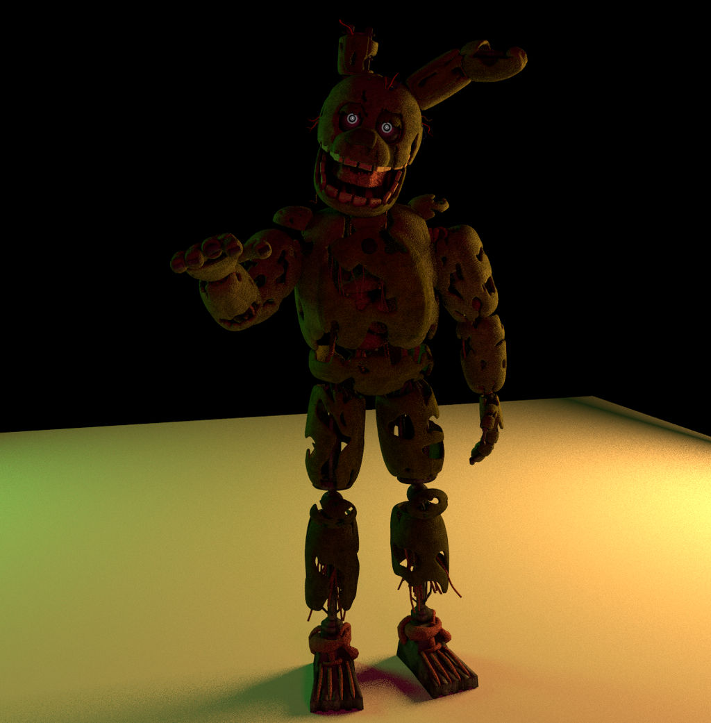 Springtrap Test Render by NOIRESD on DeviantArt