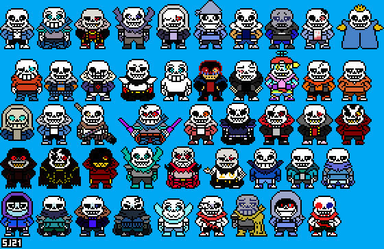 Even More Sans-es by SuperJuancho21 on DeviantArt