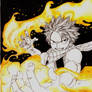 Natsu on fire!