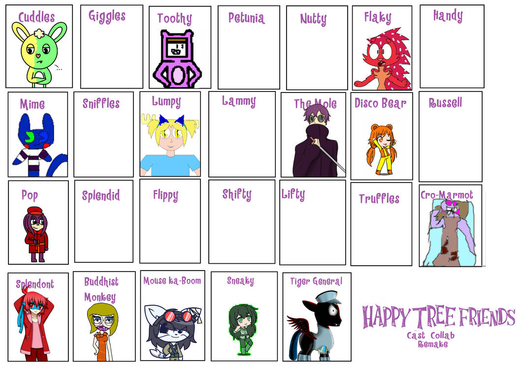Hf/tf Roster HTF Cast (Remake Collab) Left-Over by LolaDreamTeam on DeviantArt
