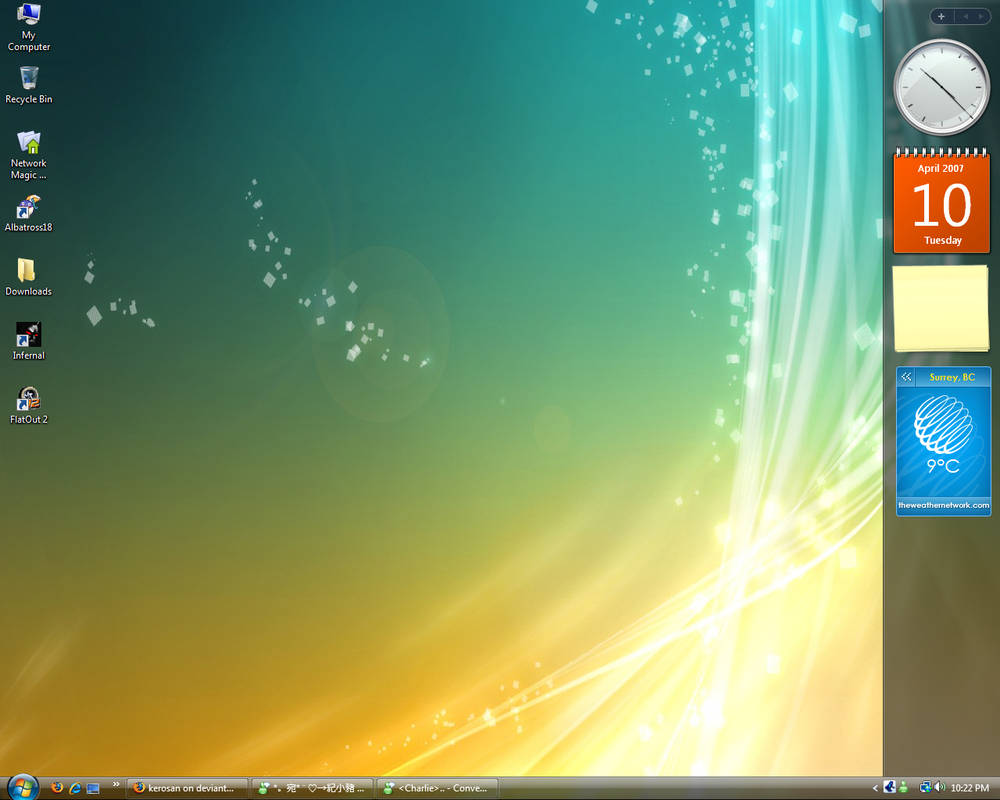 2007 Computer Background April 2007 Desktop by kerosan on DeviantArt