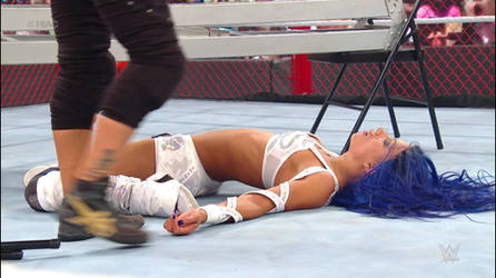 Sasha Banks Unconscious (Hell In A Cell 2020)