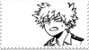 bakugou katsuki manga stamp by MOO-NICORN