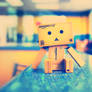 Danbo sitting.