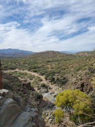 hiking in the desert 