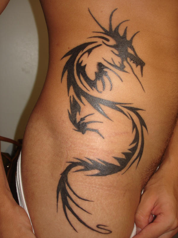 Tattoo dragon tribal