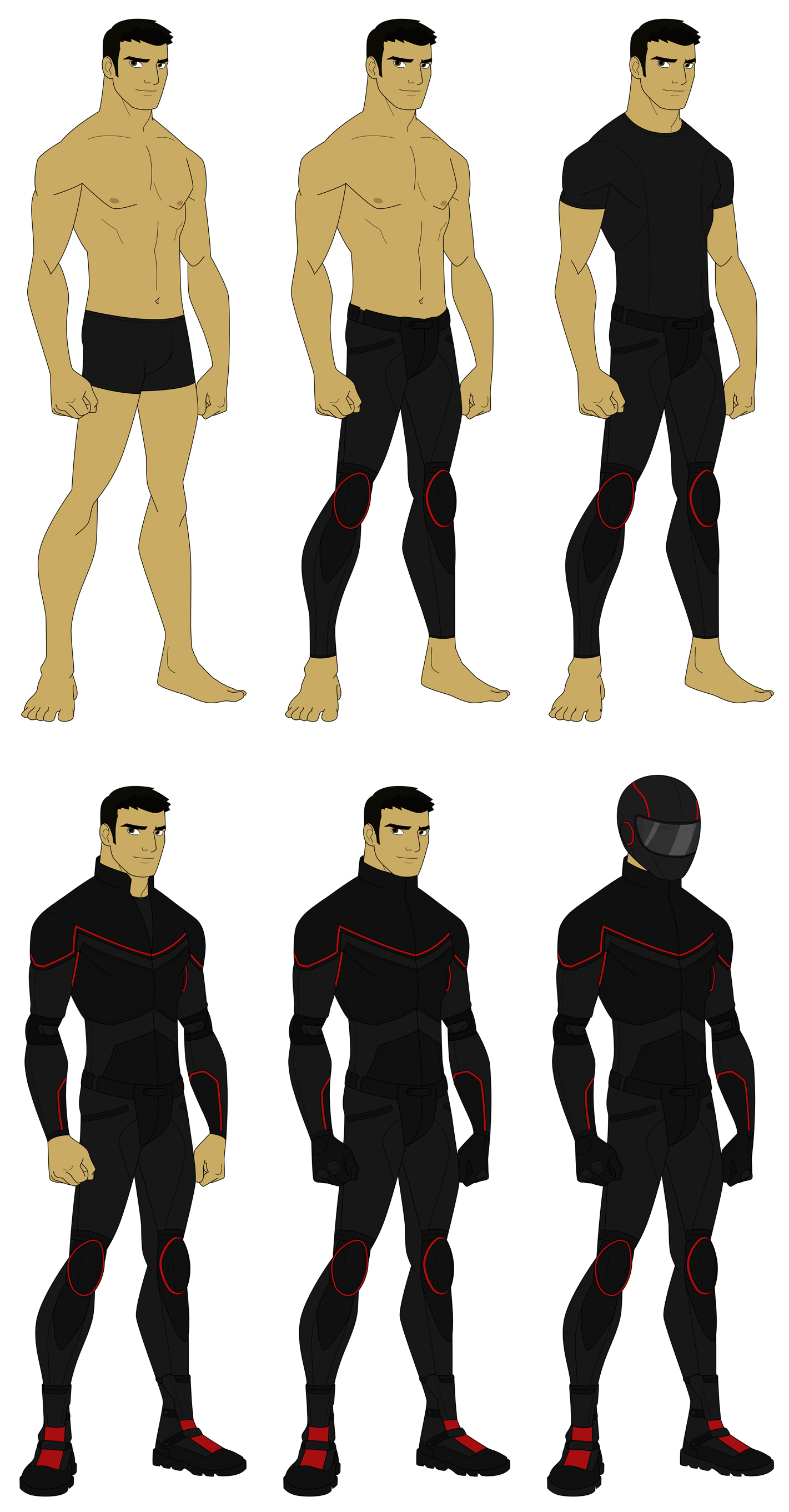 Redline Costume Progression