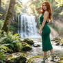 Wendy By The Waterfall