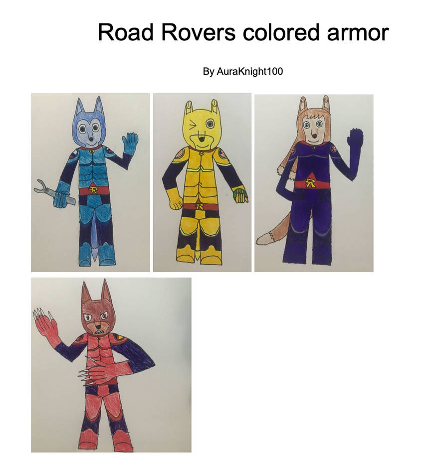 Road Rash Armor Road Rovers colored armor by AuraKnight100 on DeviantArt