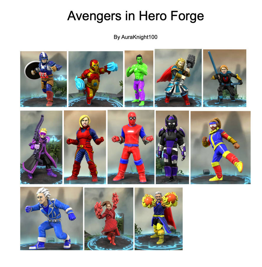 Avengers in Hero Forge by AuraKnight100 on DeviantArt
