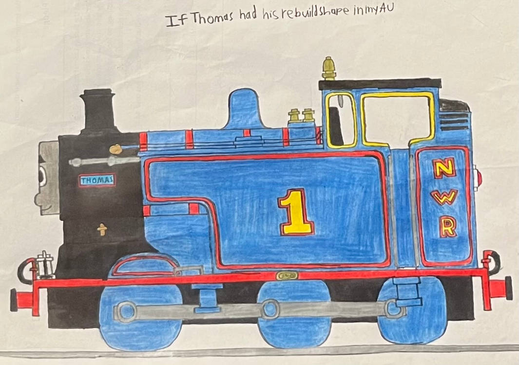 Less Detailed Thomas If Thomas had his rebuild shape in my AU by AuraKnight100 on DeviantArt