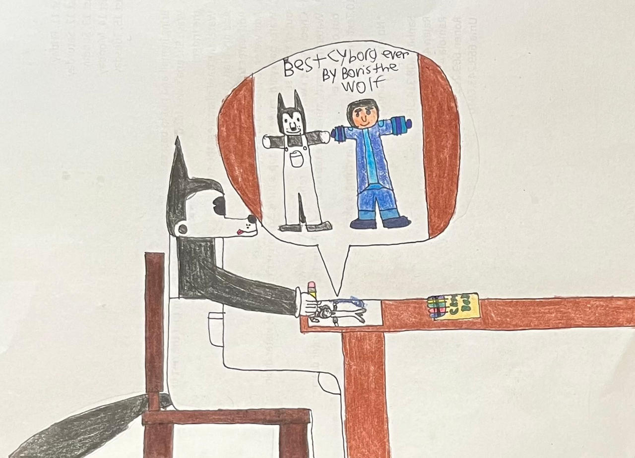 Boris draws a picture by AuraKnight100 on DeviantArt