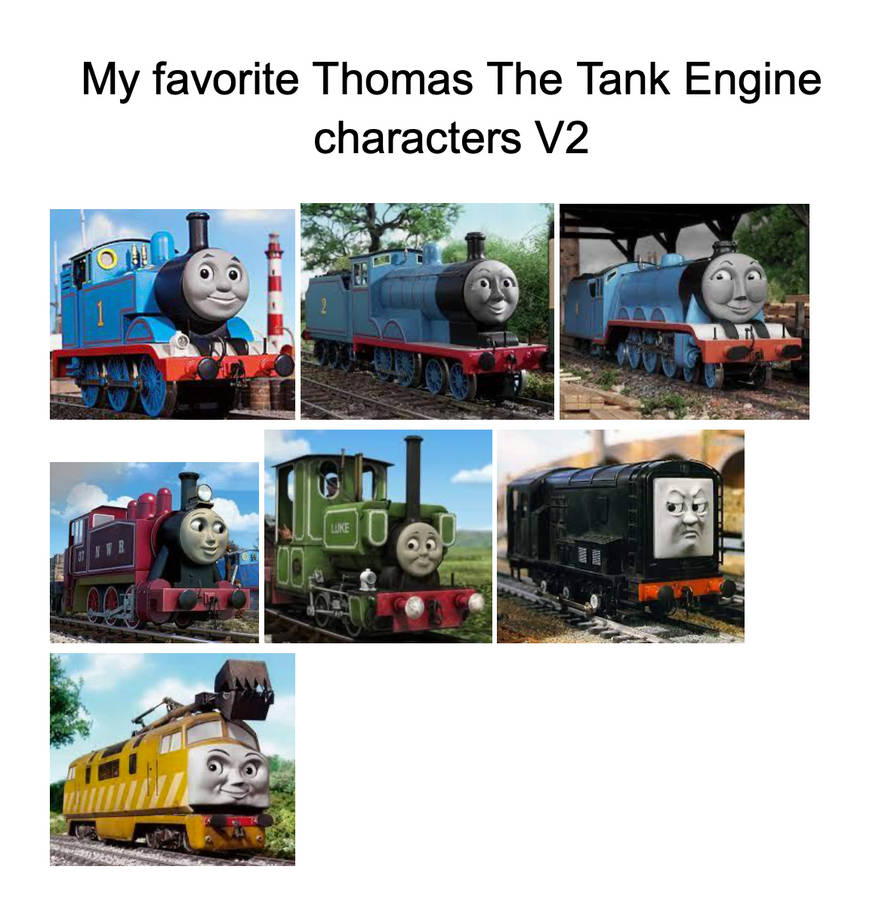 My favorite Thomas The Tank Engine characters V2 by AuraKnight100 on ... My favorite Thomas The Tank Engine characters V2 by AuraKnight100 on ...