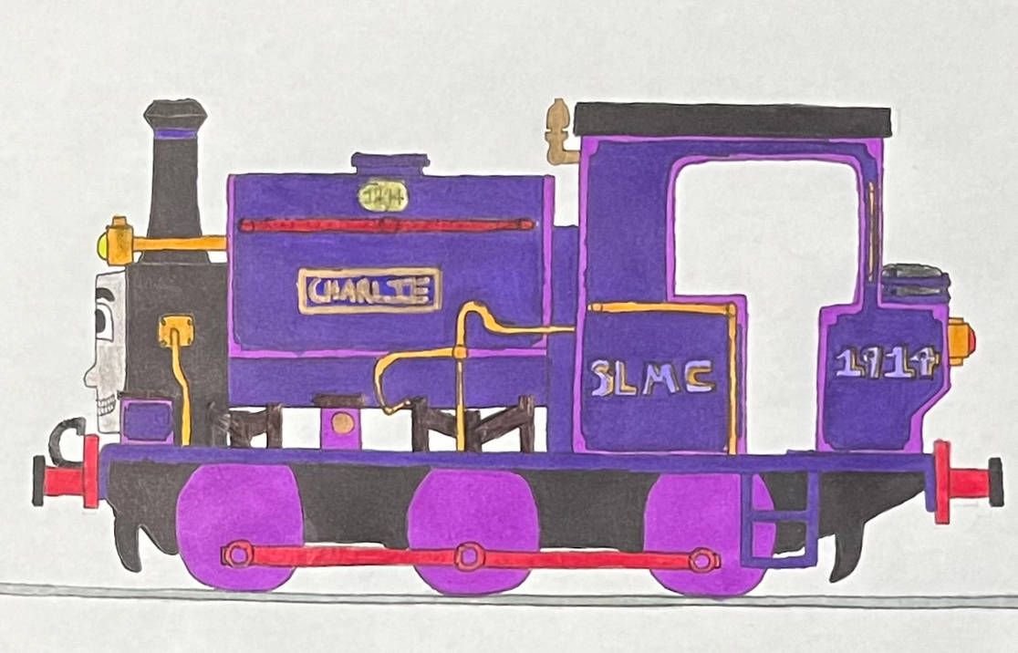 Charlie the Immature Purple Engine by AuraKnight100 on DeviantArt