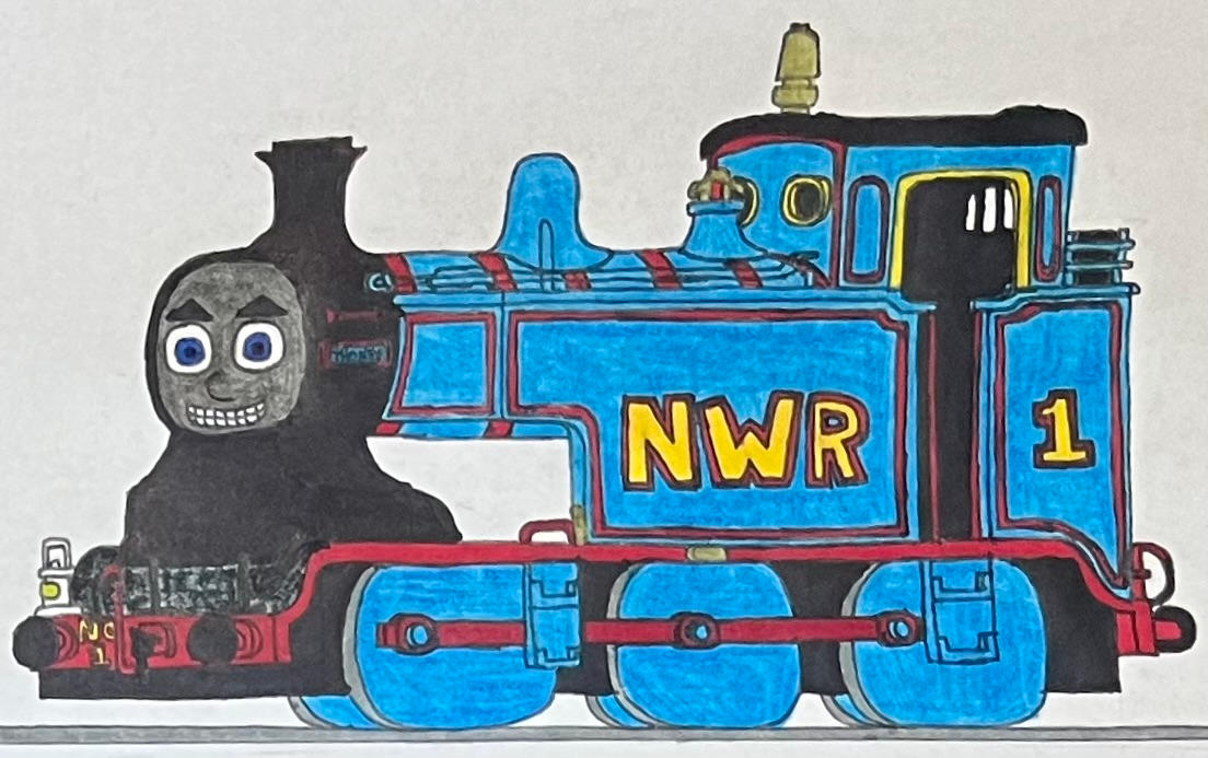 Thomas with red hand rails and red side rods by AuraKnight100 on DeviantArt