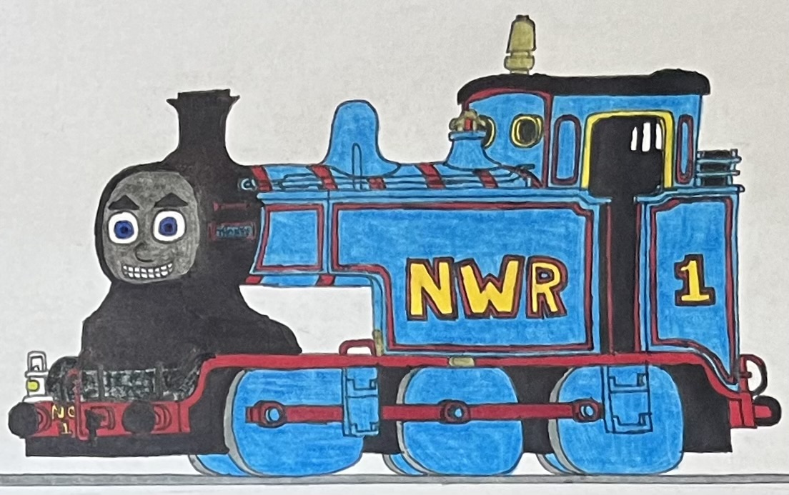 Thomas with red hand rails and red side rods by AuraKnight100 on DeviantArt