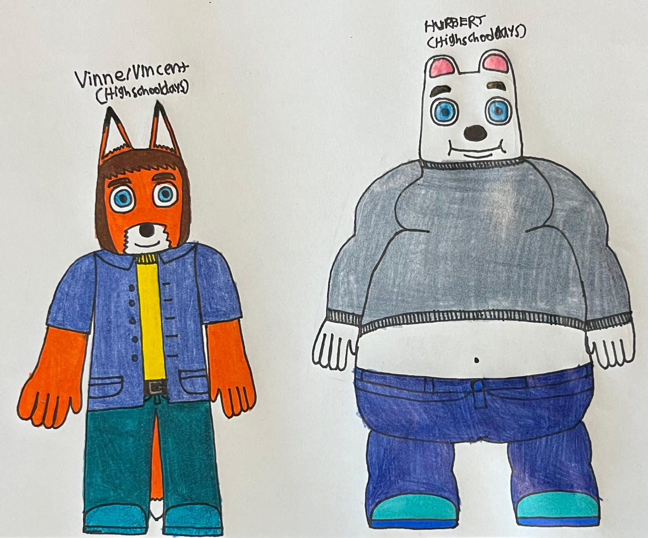 Vincent:Vinnie and Hurbert (High School days) by AuraKnight100 on ...
