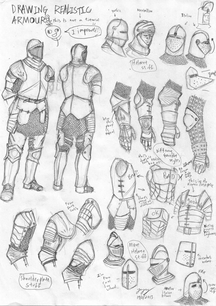 Medieval European Armour Sketch by Ironsage on DeviantArt